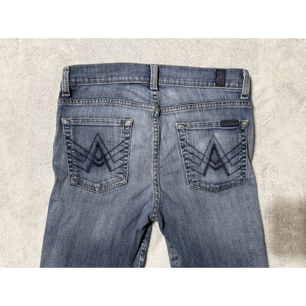 7 For All Mankind Jeans Womens 28 "A" Pocket Denim Blue Bootcut 28x27